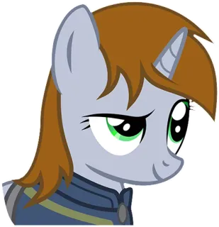 😏 595066ea pony, cartoon, animal, character, my little pony telegram sticker