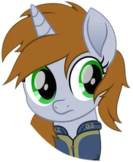 😕 97145a00 02 pony, cartoon, character, sticker, video game telegram sticker