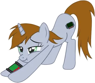 😴 a8241752 pony, cartoon, animated, unicorn, character, digital art telegram sticker
