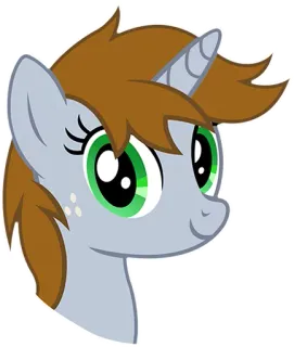 🙂 e5340edb pony, unicorn, cartoon, animal, fantasy telegram sticker