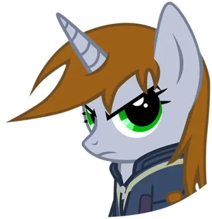 😠 fb6f575d pony, cartoon, unicorn, equine, animal, magic telegram sticker