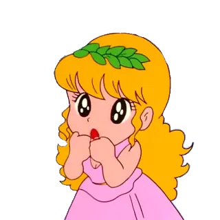 👀 026e7b16 만화, 애니메이션, 소녀, 귀여운, 귀엽다 telegram sticker