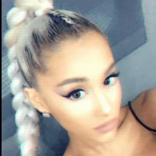 ☁️ 48be2f68 Ariana Grande 爱莉安娜·格兰德, 歌手, 名人, 流行歌手, 肖像 telegram sticker