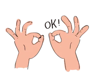 👽 7e760ae2 ok! 好的, 手势, 冒犯, 圈圈游戏 telegram sticker