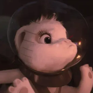 🍥 b3ef04ec animal, space suit, cute, cartoon, mammal, fantasy, art telegram sticker