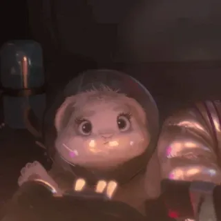 💭 d1a96483 rabbit, animal, astronaut, space, helmet, cute telegram sticker