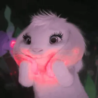 💭 ed2eda79 bunny, rabbit, cute, animal, fluffy, pet, mammal telegram sticker