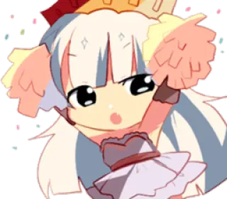👌 8e41ab08 アニメガール, 漫画のキャラクター, かわいい, ちび, 可愛い, チアリーダー telegram sticker