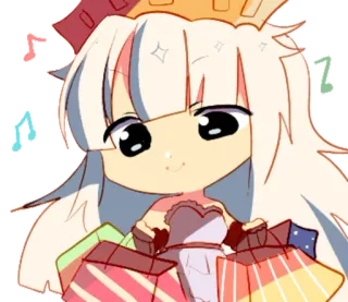 ☄ b365ad6d Chibi, Anime, Niedlich, Kawaii, Charakter, Einkaufstüten, Krone whatsapp sticker