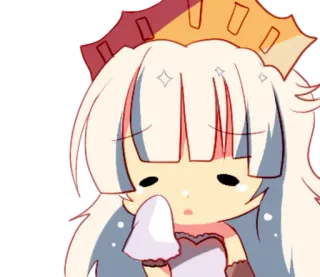 ☄ d0f70694 Cartoon, Chibi, Prinzessin, Kawaii, Süß whatsapp sticker