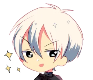 ☄ d7f23175 Anime, Chibi, Niedlich, Glitzer whatsapp sticker
