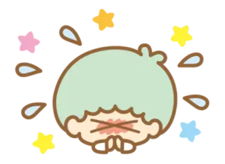 🙏 d513e0c1 little twin stars, sanrio, kawaii, carino, kiki, personaggio, adesivo telegram sticker