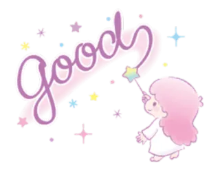 📌 3b6757a9 good 좋은, 반짝임, 귀여운, 별, 쾌활한 telegram sticker