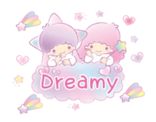 Little Twin Stars: Dreamy telegram stickers