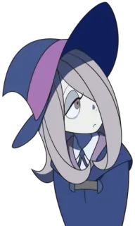 🙄 58df664f Akko Kagari Little Witch Academia Anime, Strega, Magia, Cartone animato, Ragazza, Cappello whatsapp sticker