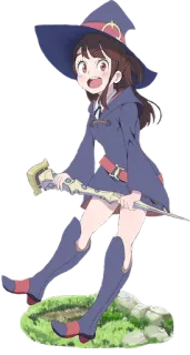 Little Witch Academia by @QueenOfTheMoon & @MigESee telegram stickers