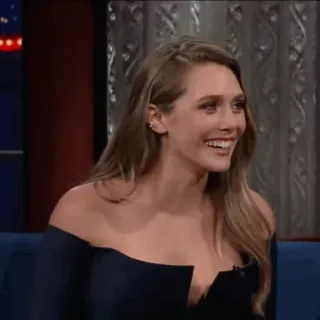 ◾️ 33bfb363 Elizabeth Olsen aktris, selebriti, Elizabeth Olsen, potret, pirang telegram sticker