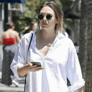 ◾️ 40d8544b wanita, kacamata hitam, kasual, luar ruangan, street style, potret telegram sticker