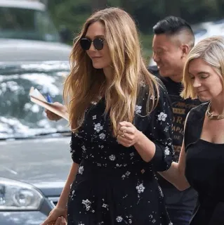 ◾️ 7d9464c2 Elizabeth Olsen selebriti, aktris, Elizabeth Olsen, potret, wanita, kacamata hitam telegram sticker