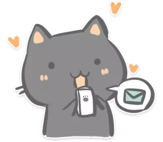 live of two cats @JoJunIori whatsapp stickers