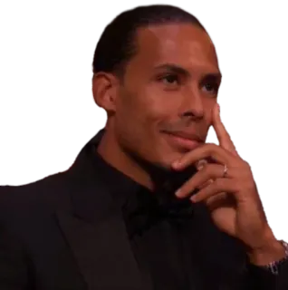 🙂 155530cf 남자, 생각, 정장, 진지한 telegram sticker