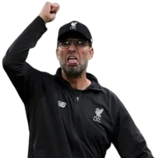 🤬 f75a7645 Jurgen Klopp 축구, 감독, 리버풀, 축하, 스포츠, 클롭 telegram sticker