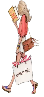 👩 34a5b913 urban chic fashion, shopping, style, urban, chic, woman, book telegram sticker