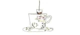 ☕ 6400c3fd tea, tea cup, beverage, drink, cup, saucer telegram sticker