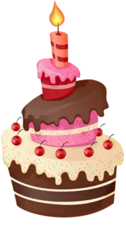 🎉 483ded32 gâteau, dessert, anniversaire, bougie, sucré, nourriture, fête, soirée telegram sticker