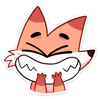 😀 2fd3db0f 狐狸, 卡通, 动物, 可爱, 角色, 卡哇伊, 毛茸茸 telegram sticker
