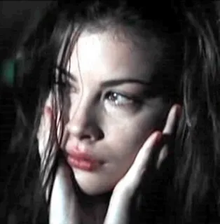 🍒 208af787 phụ nữ, chân dung, buồn, cảm xúc, khuôn mặt, người telegram sticker