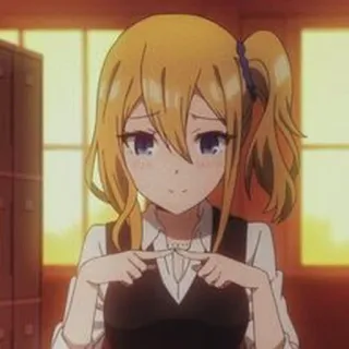 💛 266bc966 anime, cartoon, girl, cute, smiling telegram sticker