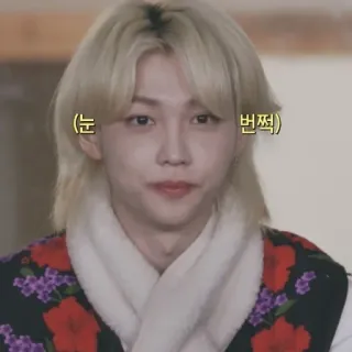 🤨 ede69813 Felix (눈 번쩍) kpop, stray kids, айдол, музыка, корейский, певец telegram sticker