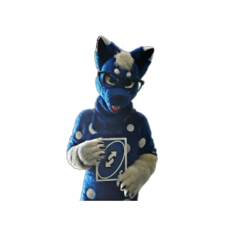 😜 bc6f6d6b furry, costume, uno, game, anthropomorphic telegram sticker