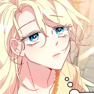 🪞 33e1681d อนิเมะ, มังงะ, ผู้หญิง, ผมบลอนด์, น่ารัก, ภาพเหมือน telegram sticker