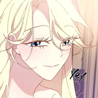 🪞 58cdad37 Xex อนิเมะ, มังงะ, ตัวละคร, ผมสีบลอนด์, ผู้หญิง telegram sticker