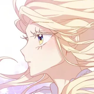 🪞 5f63bd93 การ์ตูน, แอนิเมชั่น, ผมสีบลอนด์, ภาพเหมือน, ผู้หญิง, ใบหน้า telegram sticker