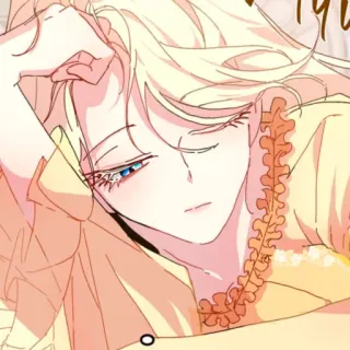 🪞 7de1f4ee อนิเมะ, มังงะ, เด็กผู้หญิง, ผู้หญิง, ผมบลอนด์, ภาพประกอบ, เศร้า telegram sticker