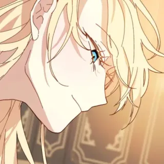 🪞 efd954ca อนิเมะ, มังงะ, การ์ตูน, ภาพเหมือน, ผมบลอนด์, คน, ภาพประกอบ telegram sticker