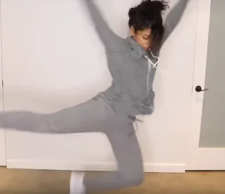 😂 b6d67bfc phụ nữ, nhảy, tập thể dục, thể dục, người, trong nhà telegram sticker