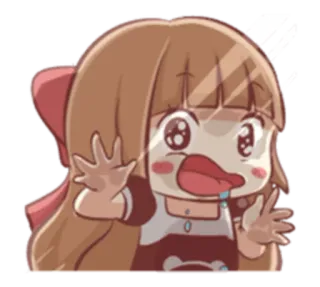 🤤 a064238d cewek, imut, emoji, kartun, stiker whatsapp sticker