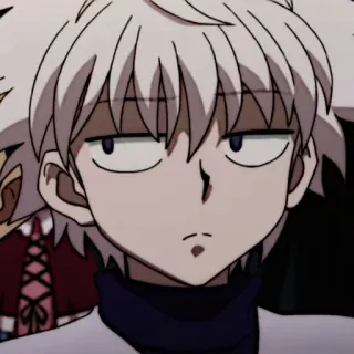 ⚽️ 49e69da3 Killua Hunter x Hunter キルア=ゾルディック, HUNTER×HUNTER, アニメ, マンガ, 白髪, キャラクター telegram sticker