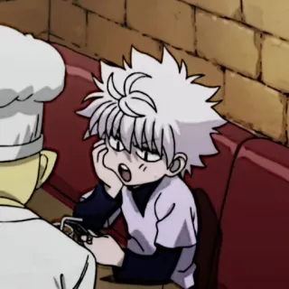 ⚽️ 99e1648e Killua Hunter x Hunter キルア, HUNTER×HUNTER, アニメ, マンガ, 少年, キャラクター telegram sticker