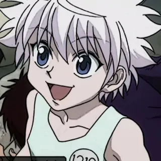⚽️ ab5f4e03 Killua アニメ, カートゥーン, 少年, キルア, HUNTER×HUNTER telegram sticker