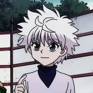 ⚽️ adbadf87 Killua Zoldyck Hunter x Hunter キルア, ゾルディック, Hunter x Hunter, アニメ, 漫画, カートゥーン telegram sticker