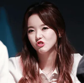 🍧 8060f3c8 mulher, pessoa, retrato, expressão facial, coreano, asiático whatsapp sticker