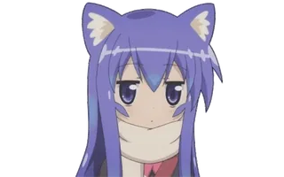 😕 5b129f82 Anime, Oreilles de chat, Mignon, Dessin animé whatsapp sticker