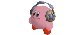🎧 7b04905d Kirby Kirby, jeu vidéo, Nintendo, casque audio, personnage whatsapp sticker
