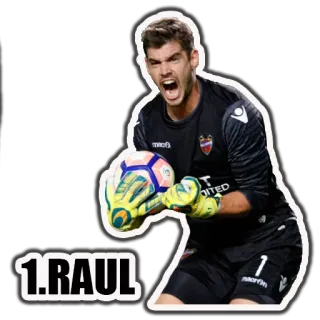⚽ 94b940a7 Raul 1.RAUL piłka nożna, bramkarz, sport, sportowiec telegram sticker