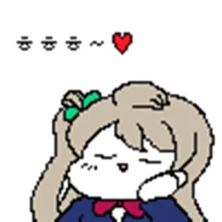 😍 d9a283b1 띅띅띅 ~ ❤️ Anime, Kawaii, Lucu, Chibi, Gadis, Kartun telegram sticker